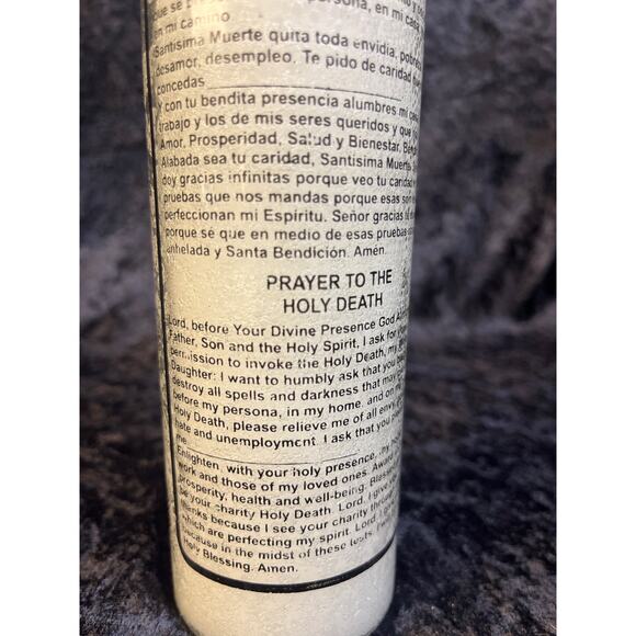 White Holy Death 7-Day Spiritual Candle, La Santisima Muerte - Picture 4 of 6